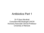 Antibiotics Part 1 - mededcoventry.com