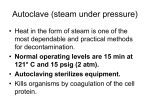 Autoclave (steam under pressure)