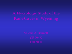 A GIS Based Hydrologic Study of the Kane Caves in Wyoming