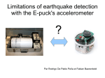 Limitations of earthquake detection with the E-puck`s