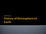 History of Atmosphere on Earth