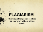 plagiarism - Teacher Pages