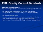 MRL Quality Control Processes
