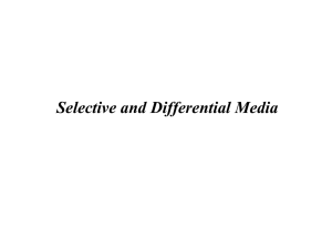 Selective & Differential media