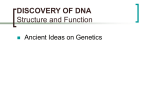 DISCOVERY OF DNAhandout