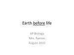 Earth before life