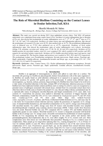 IOSR Journal of Pharmacy and Biological Sciences (IOSR-JPBS)  e-ISSN: 2278-3008, p-ISSN:2319-7676.