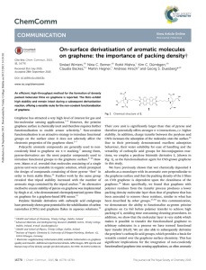 On-surface derivatisation of aromatic molecules