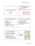 ParScore Scantrons for Lecture Tests Introduction to Microbiology Use Your Textbook Wisely