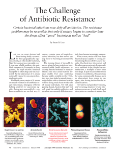 The Challenge of Antibiotic Resistance