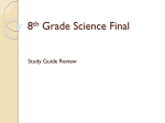 8th Grade Science Final - Union Beach School District
