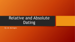 Relative and Absolute Dating