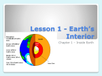Lesson 1 - Earth`s Interior