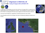 Magnitude 3.3 IRISH SEA, UK Sunday, 25 August, 2013 at 09:58:37