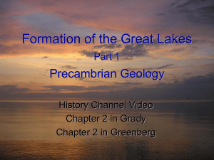 Formation of the Great Lakes Part 1 Precambrian Geology