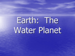 Earth: The Water Planet