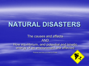 Natural Disasters - Causes & Effect 2011