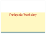 Earthquake Vocabulary - Garnet Valley School District