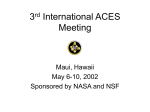 3rd International ACES Meeting