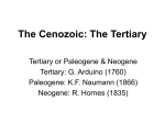 The Cenozoic: The Tertiary