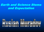 Earth and Science Stems and Expectation