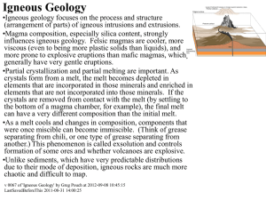 Igneous Geology - Illinois Wesleyan University
