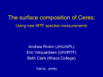 The surface composition of Ceres: Using new IRTF spectral