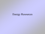 Energy Resources - Laboratory for Integrated Learning and