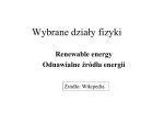 Wybrane działy fizyki