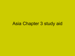 Asia Chapter 3 study aid