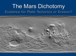 The Martian Dichotomy - Department of Earth and Space Sciences