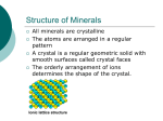 Structure of Minerals