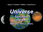 Universe 8e Lecture Chapter 11 Mercury, Venus, Mars