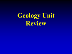 Geologic Time PowerPoint Review