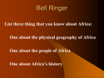 Physical Geography of Africa PPT