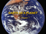 EARTH AS A PLANET