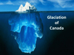Glaciation of Canada