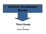 Science Vocabulary Words