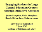 Engaging Students in Large General Education