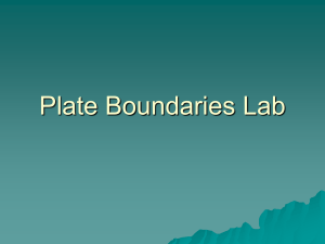 Plate Boundaries Lab