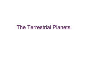 The Terrestrial Planets