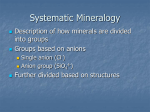 Systematic Mineralogy