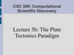 Lecture 5b (Plate Tectonics)