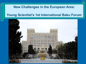 Baku forum Fuad - New Challenges in the European Area