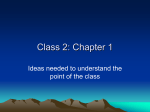 Class 2: Chapter 1