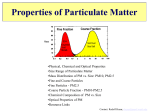 Properties of Particulate Matter