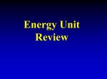 Energy Unit Review Powerpoint
