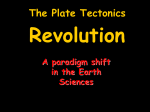 The plate tectonic revolution part I.