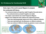 Chapter 12.1 - Evidence for Continental Drift