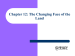 Chapter 12: The Changing Face of the Land